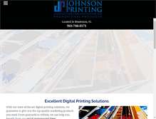 Tablet Screenshot of johnsonprint.com